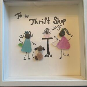 Framed Art with Colorful Figures